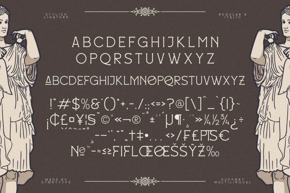 Mackenzin - Display Typeface Font font preview 12