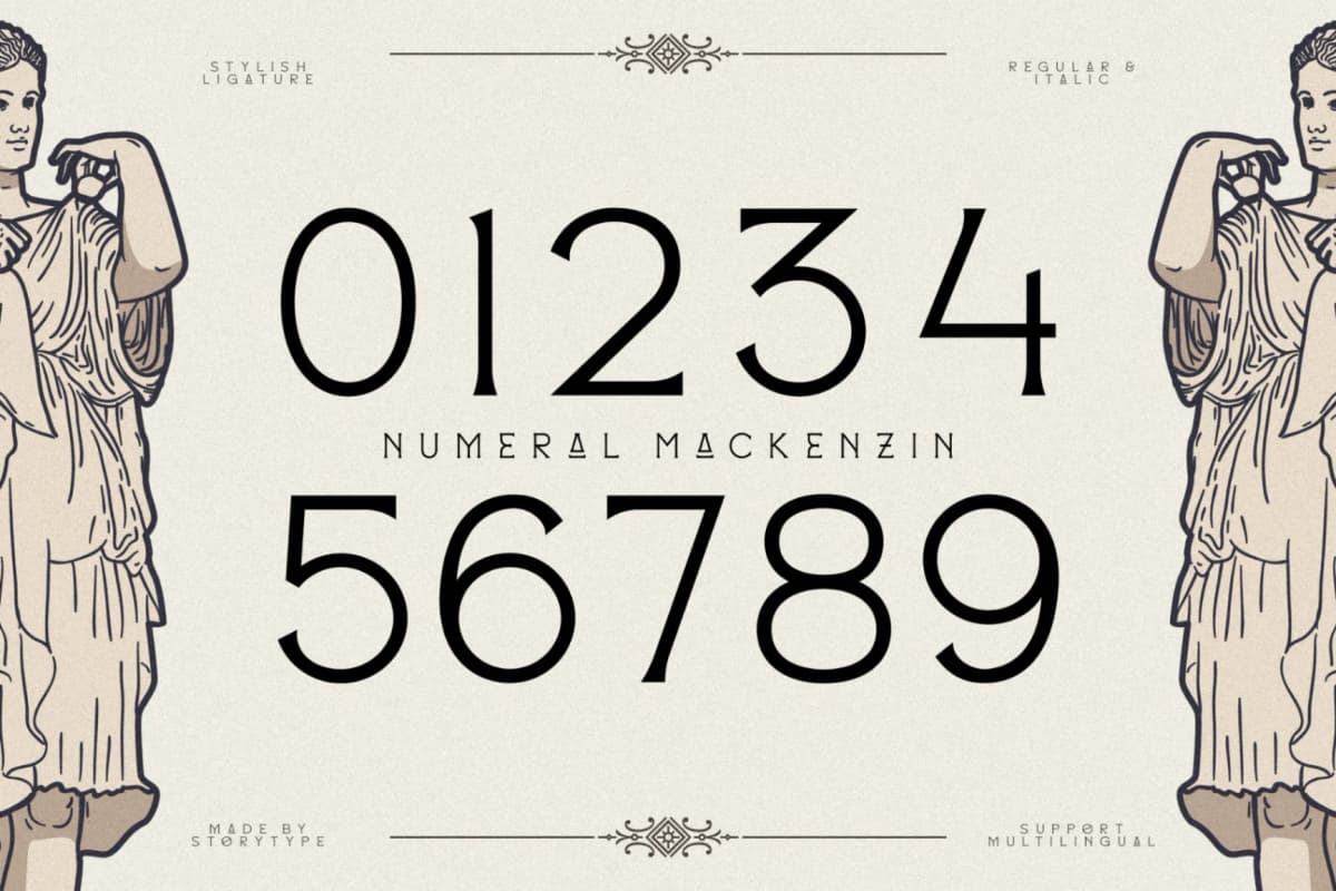 Mackenzin - Display Typeface Font font preview 13