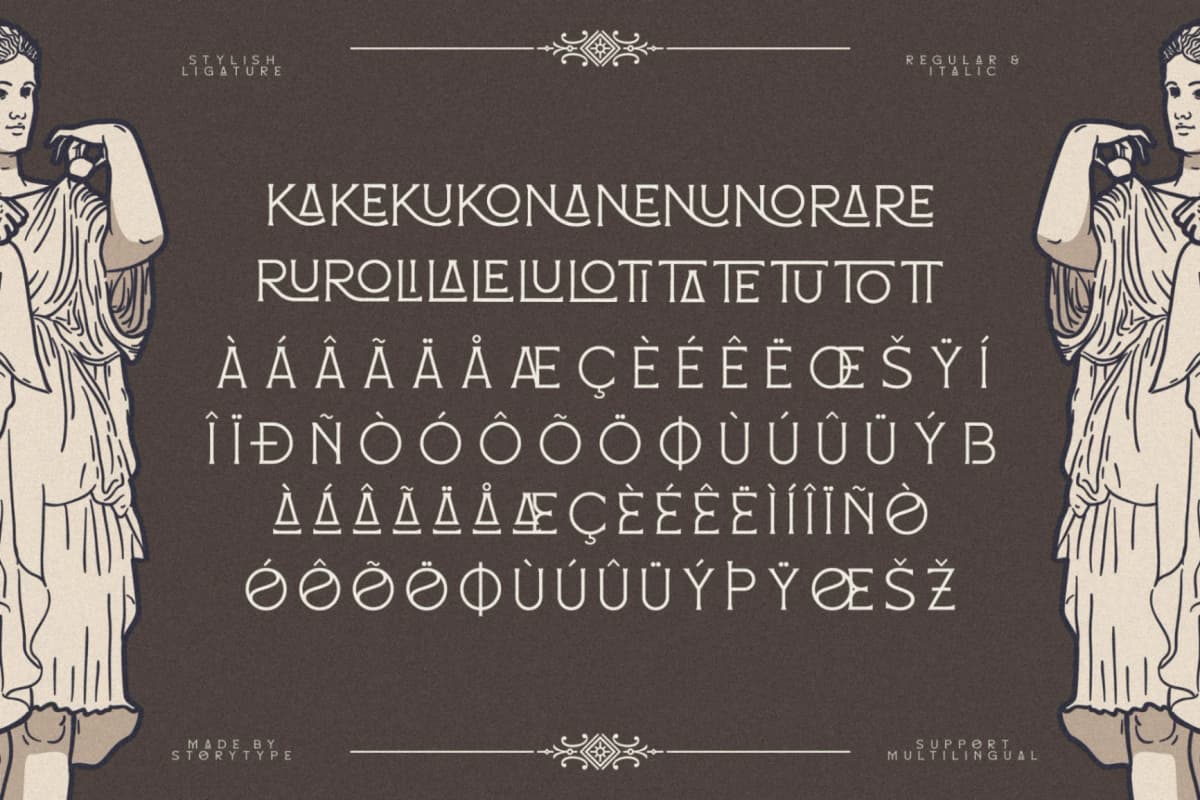 Mackenzin - Display Typeface Font font preview 14