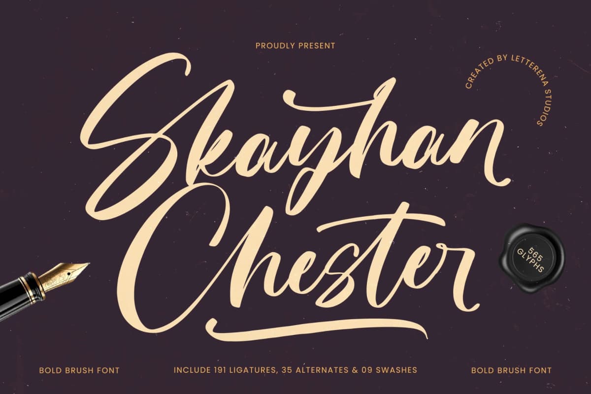 Preview of Skayhan Chester - Bold Brush Font font