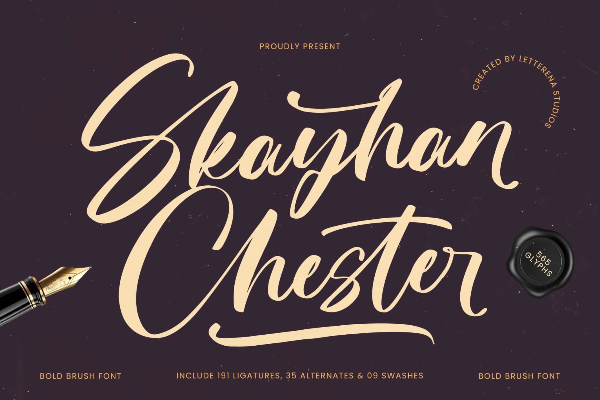Preview of Skayhan Chester - Bold Brush Font font