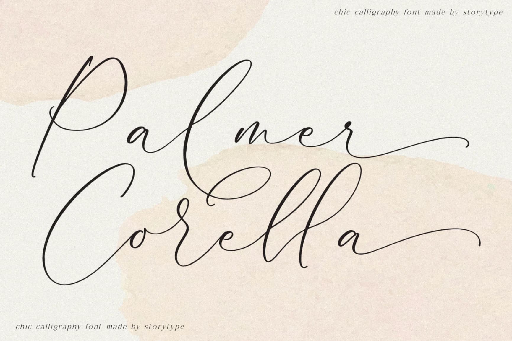 Preview of Palmer Corella - Chic Calligraphy Font font