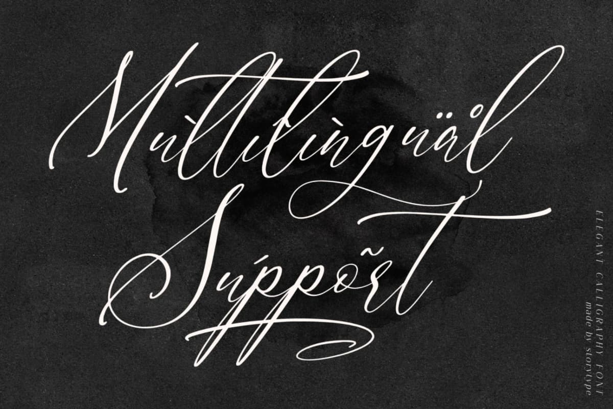 Preview 12 for Scarlet Flettcher - Elegant Calligraphy Font