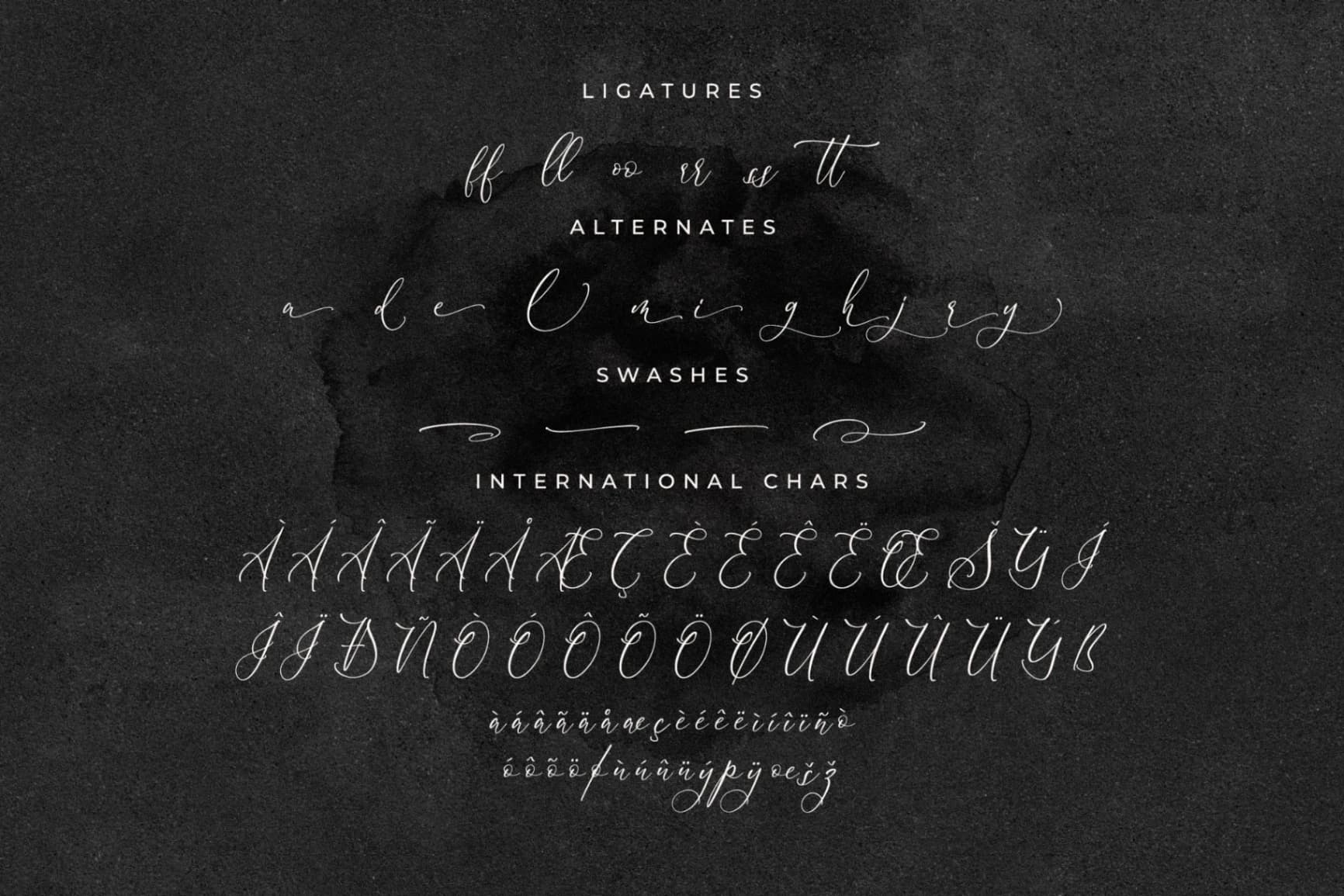 Preview 14 for Scarlet Flettcher - Elegant Calligraphy Font