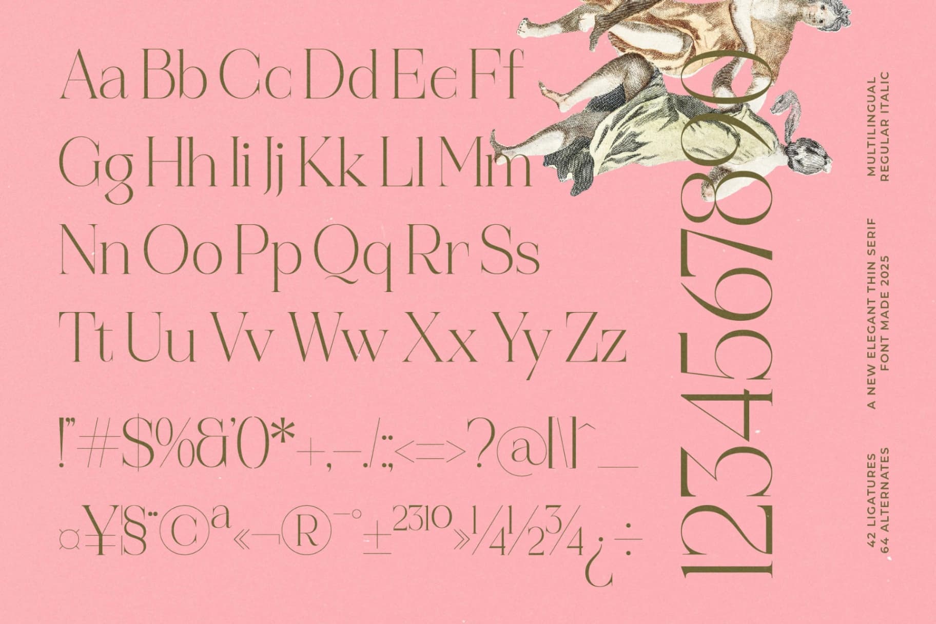 Preview 14 for Reaons - Elegant Thin Serif Font