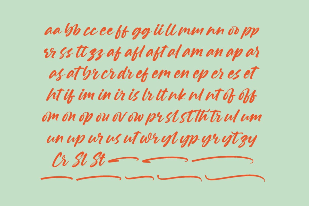 Souther Daleska – Modern Brush Font font preview 13