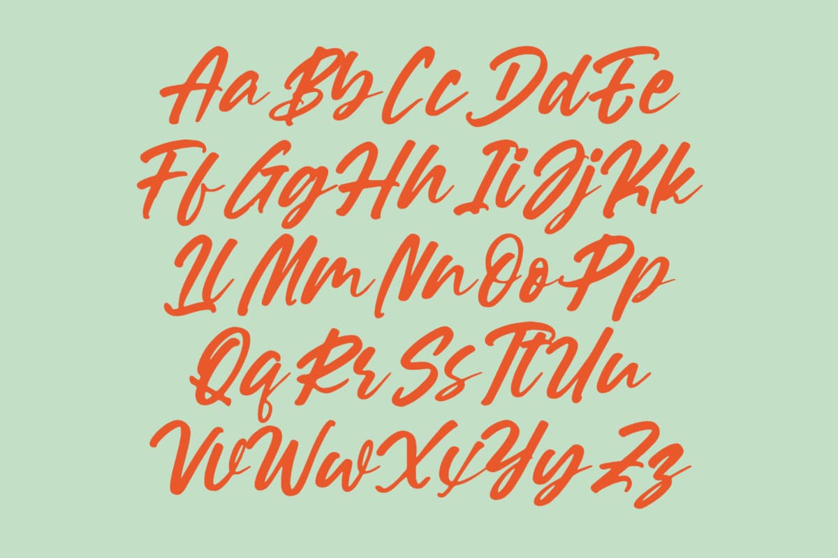 Souther Daleska – Modern Brush Font font preview 9