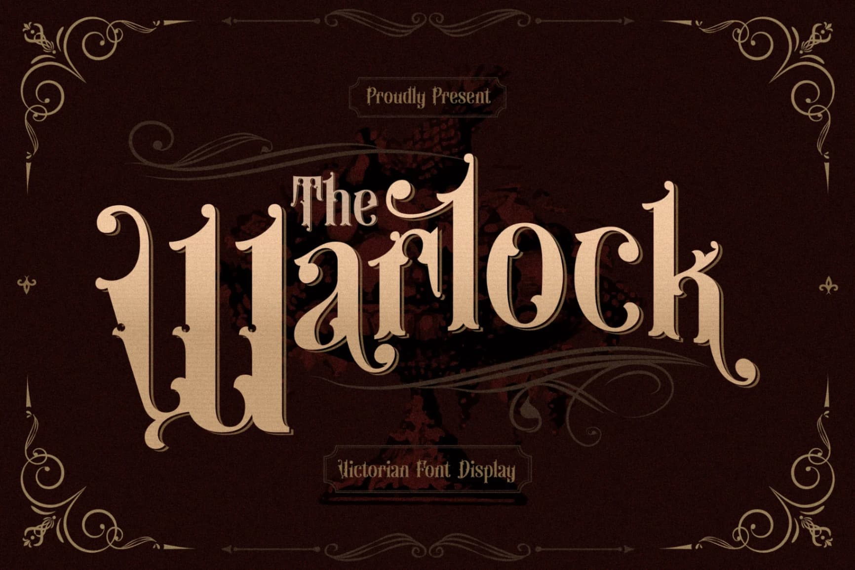 Preview of The Warlock - Victorian Display Font font