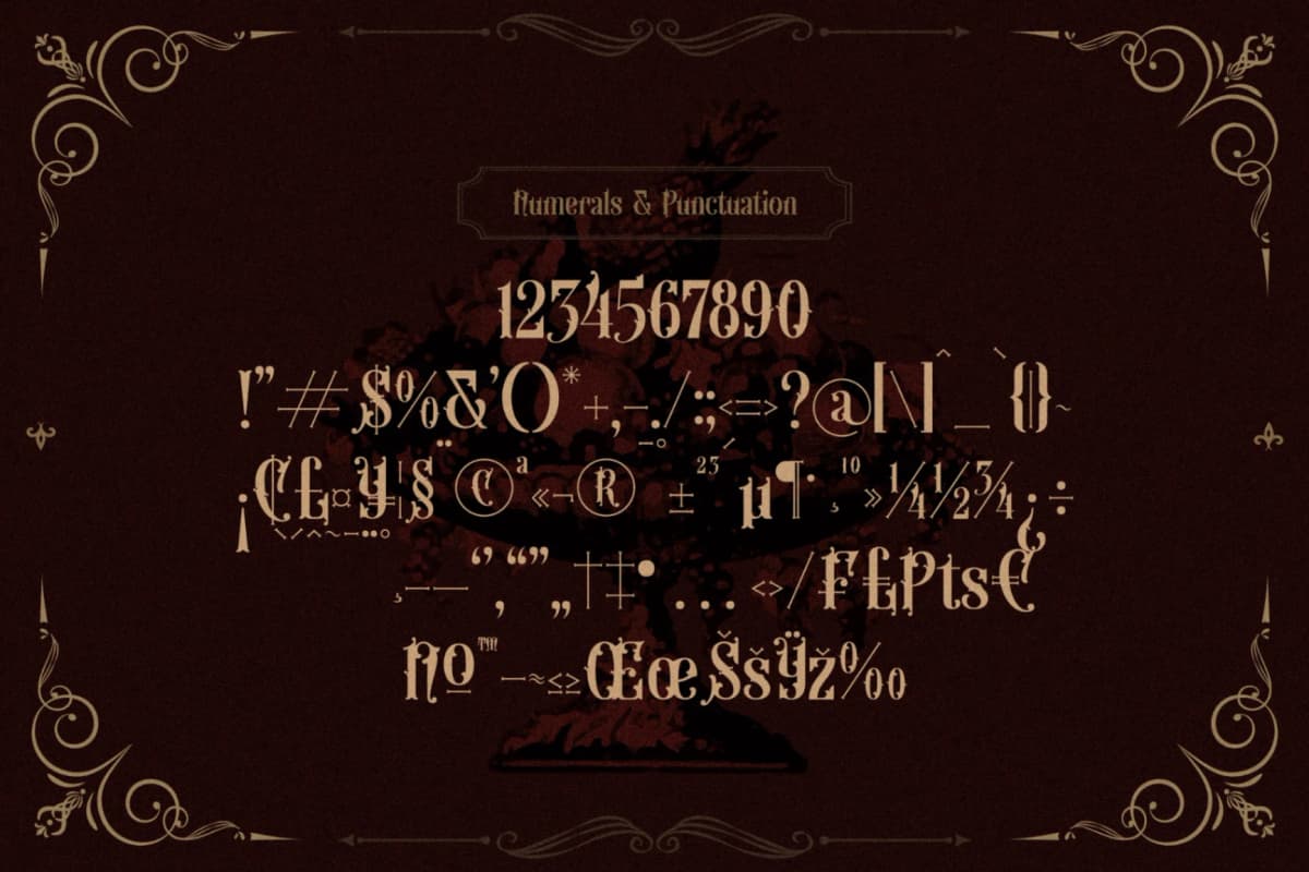 Preview 13 for The Warlock - Victorian Display Font