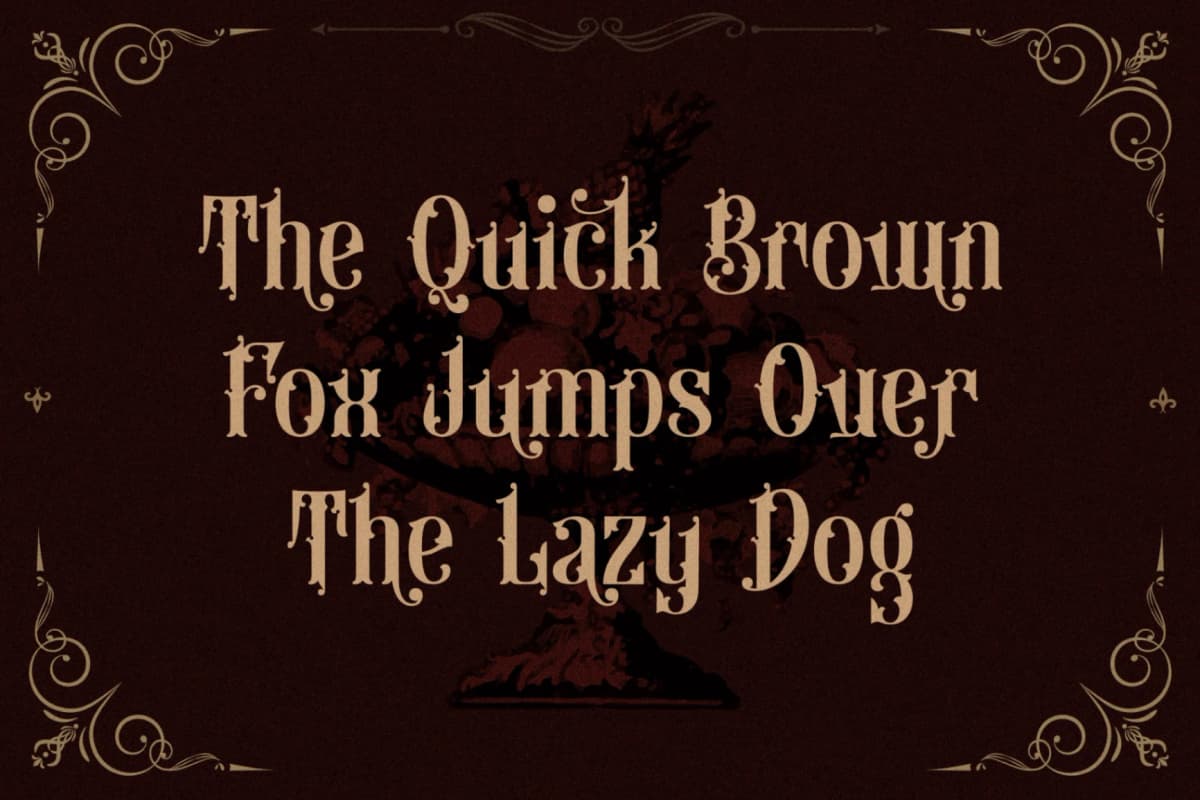 Preview 9 for The Warlock - Victorian Display Font