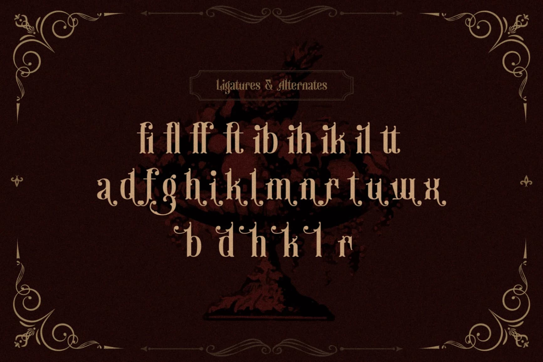 Preview 12 for The Warlock - Victorian Display Font