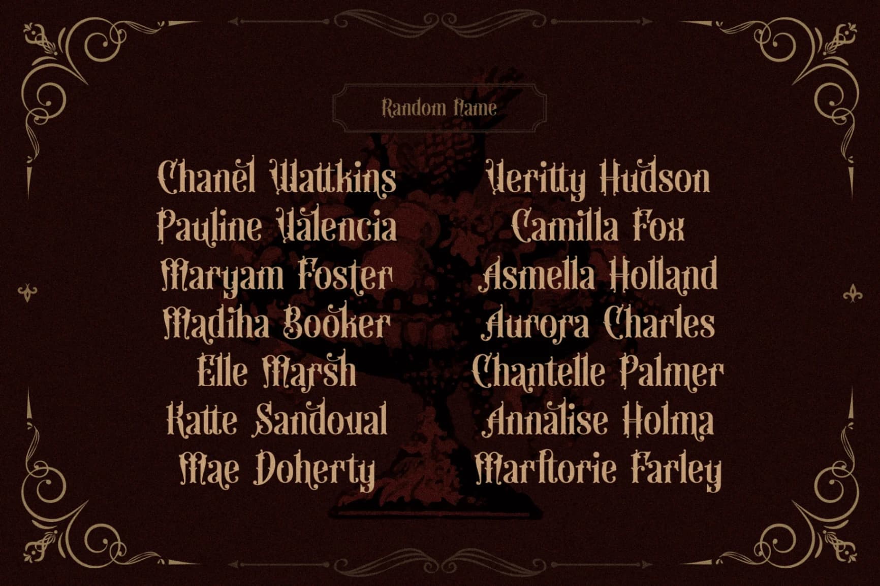 Preview 4 for The Warlock - Victorian Display Font