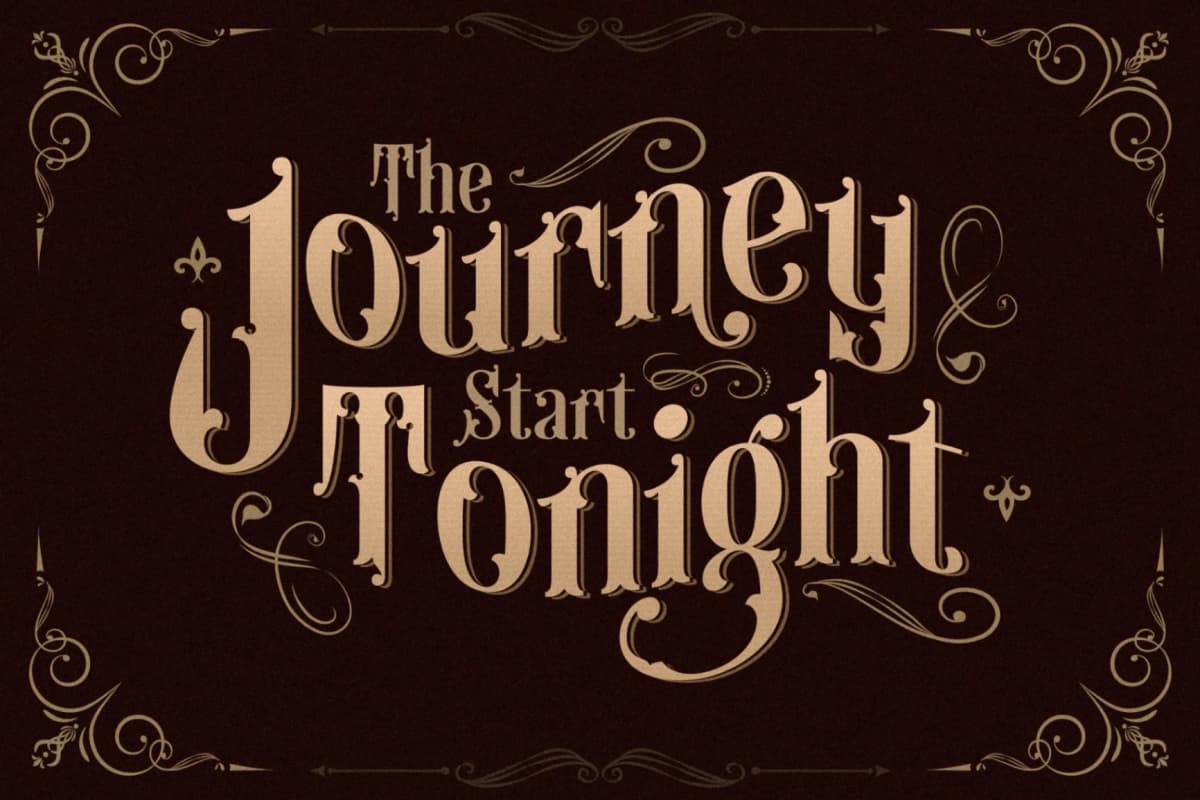 Preview 2 for The Warlock - Victorian Display Font