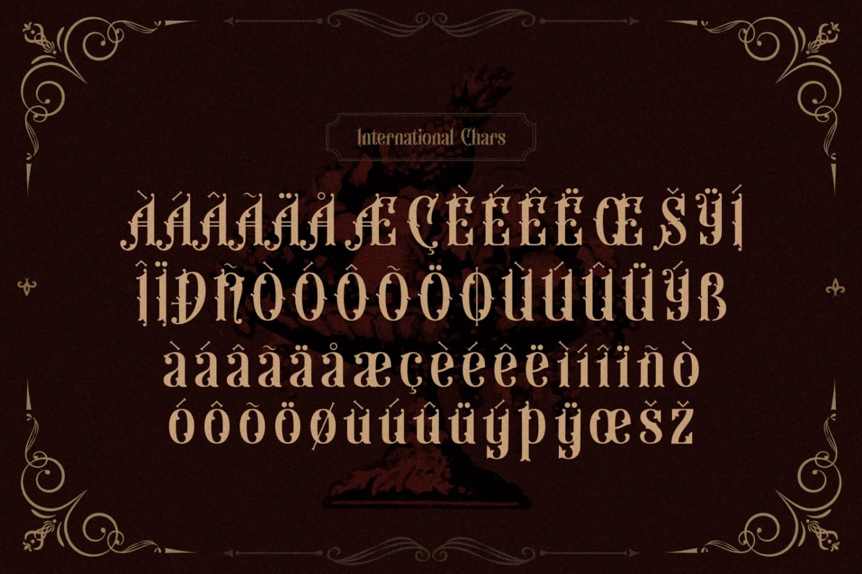 Preview 14 for The Warlock - Victorian Display Font