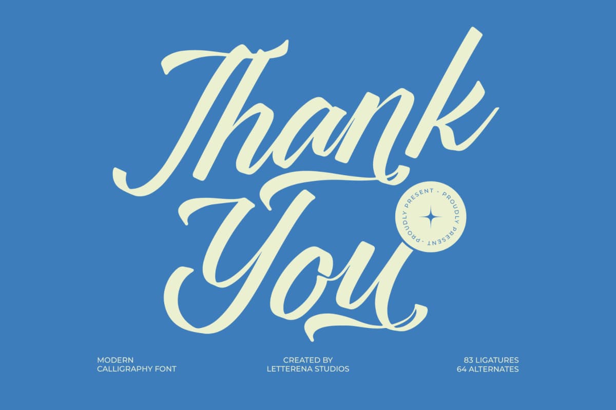 Clesha Halgestine - Modern Calligraphy Font font preview 20