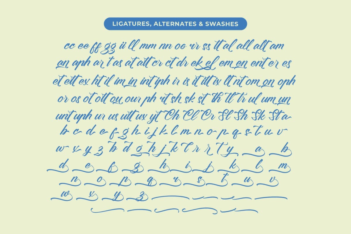 Clesha Halgestine - Modern Calligraphy Font font preview 18