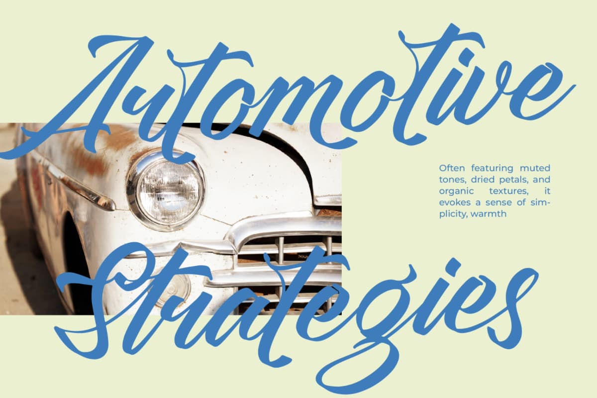 Preview 2 for Clesha Halgestine - Modern Calligraphy Font