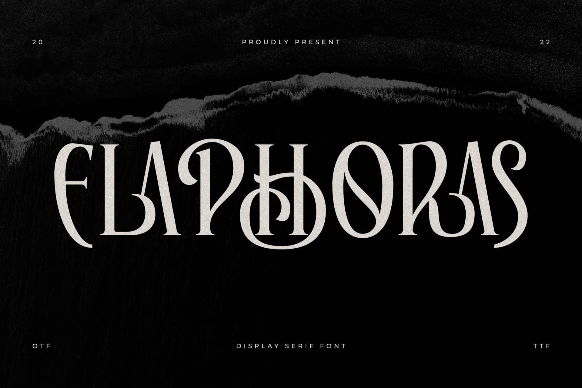 Preview of Elaphoras - Display Serif Font font