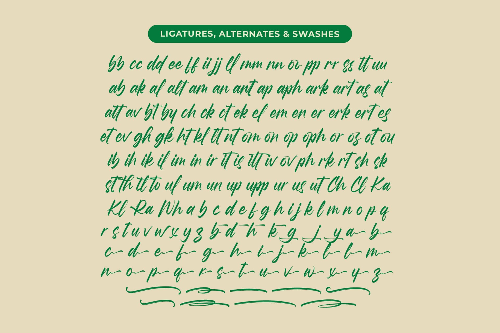 Preview 18 for Hamilton Brittany - Bold Brush Font