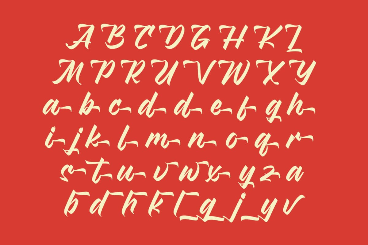 Preview 14 for Broklyn Enthusia - Bold Handwritten Font