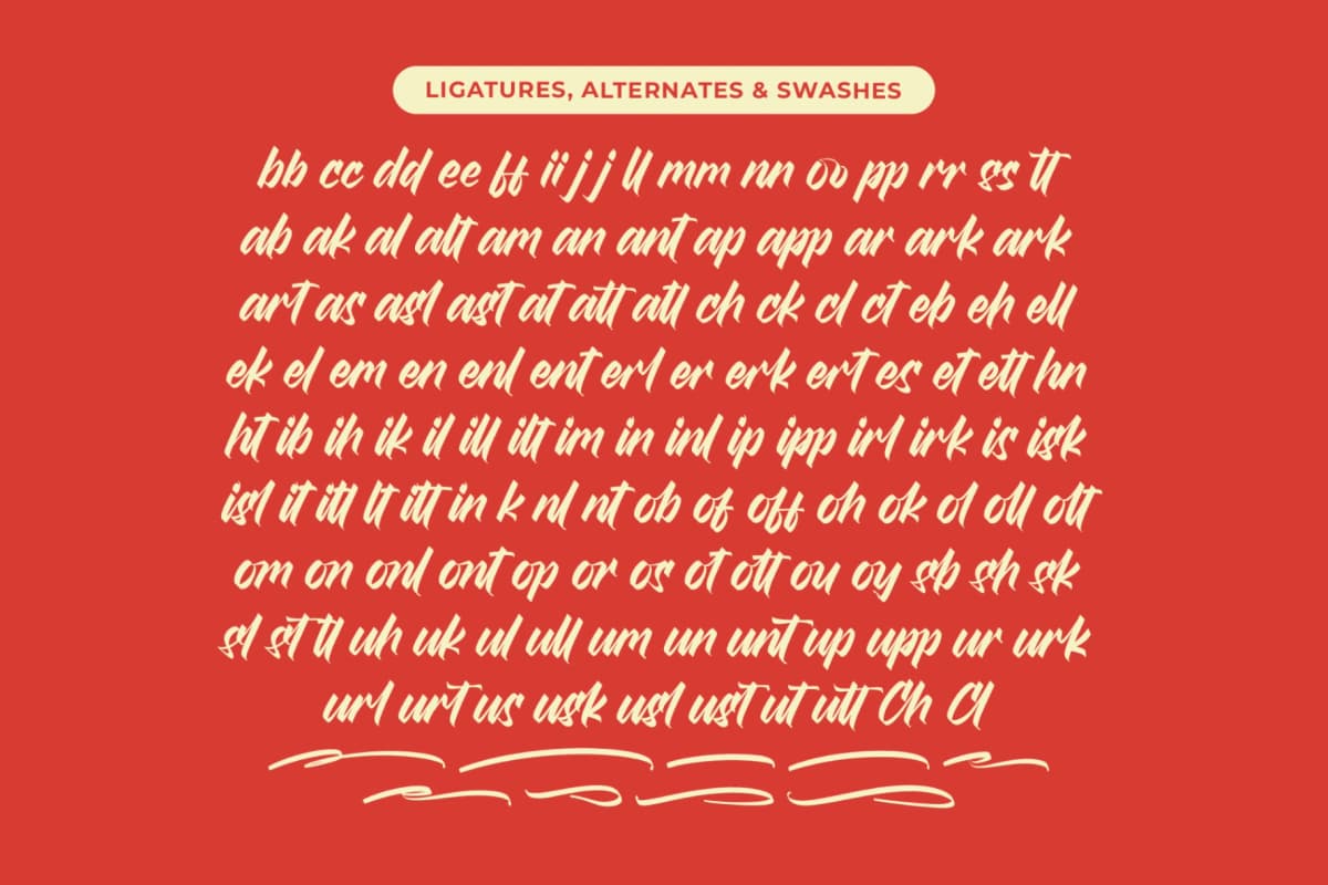 Preview 18 for Broklyn Enthusia - Bold Handwritten Font