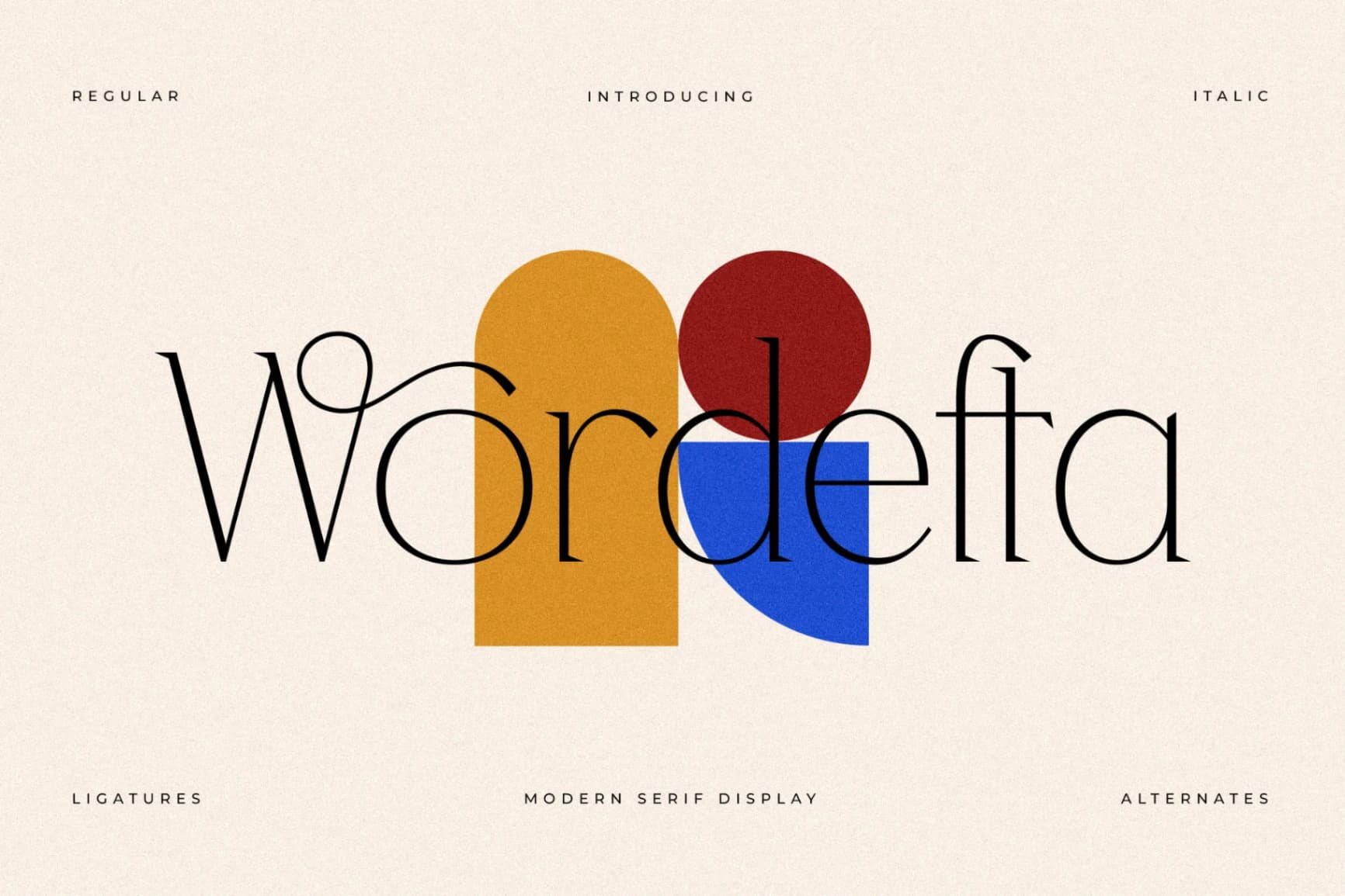 Preview of Wordefta - Modern Serif Display Font font