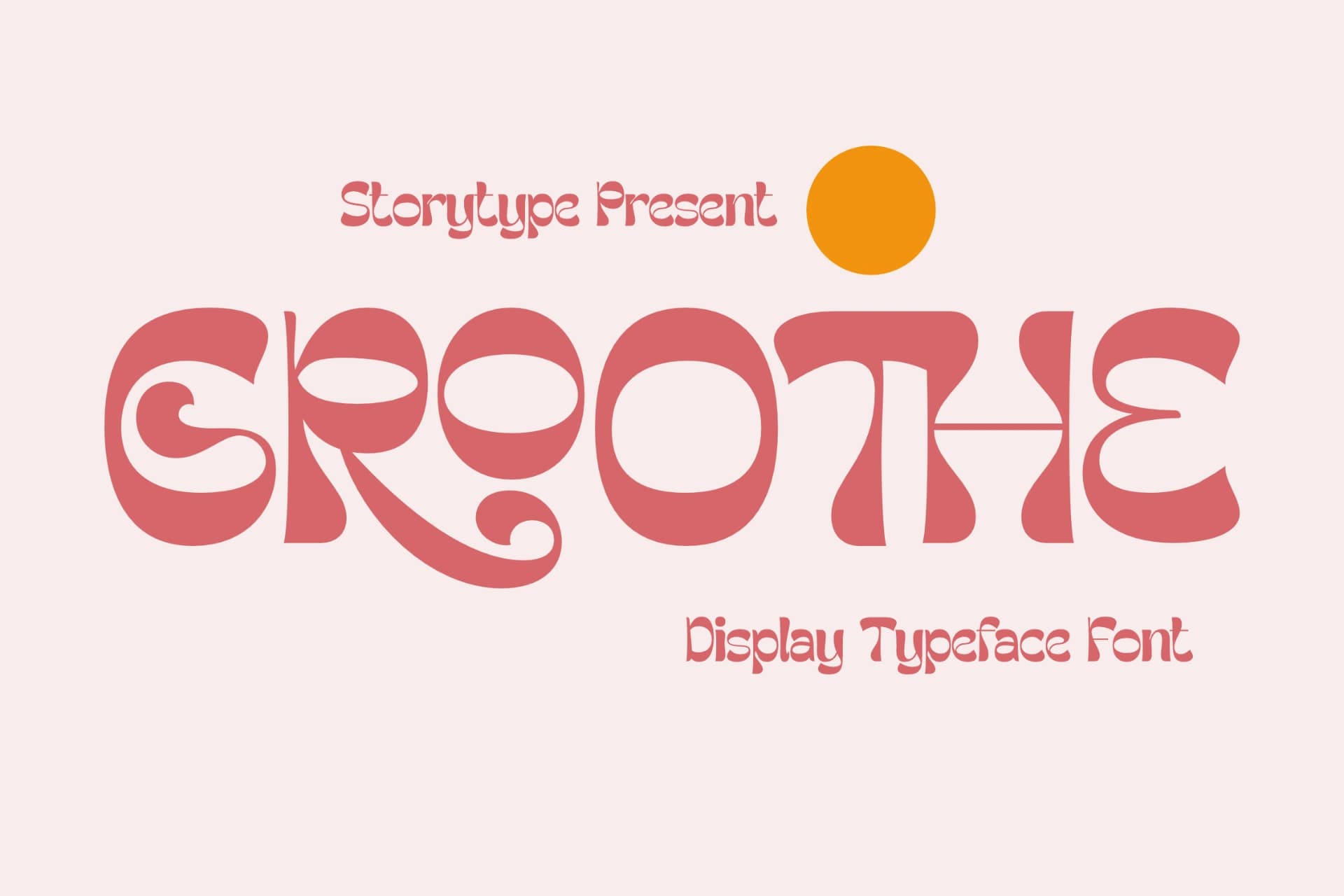 Preview of Groothe - Display Typeface Font font