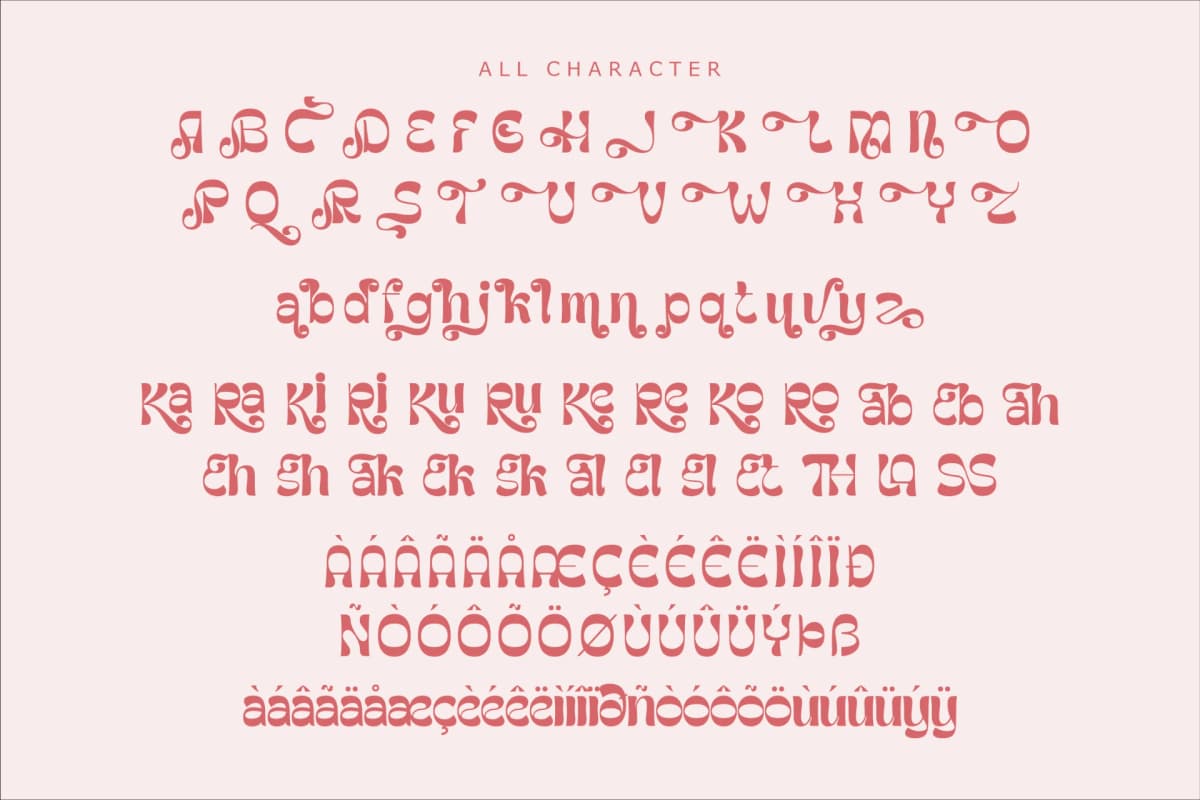 Groothe - Display Typeface Font font preview 14