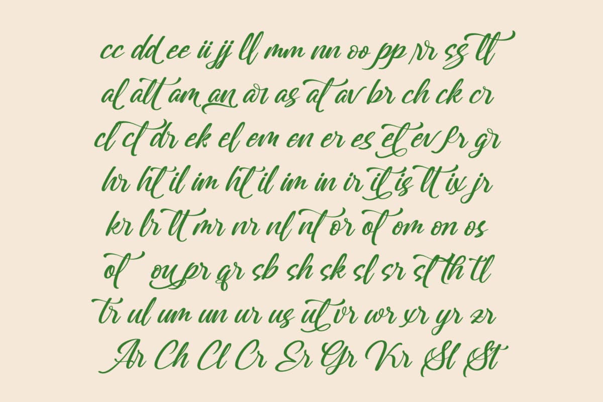 Preview 18 for Greatesa Brought - Bold Calligraphy Font