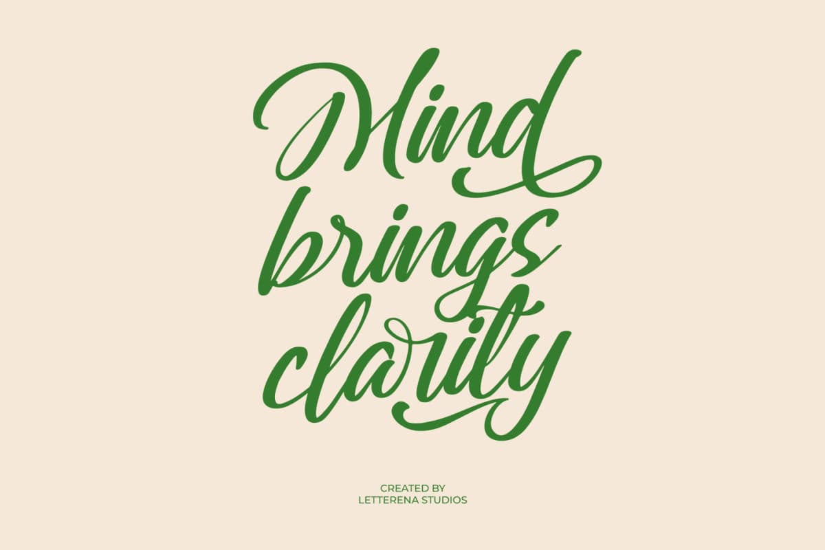 Preview 6 for Greatesa Brought - Bold Calligraphy Font