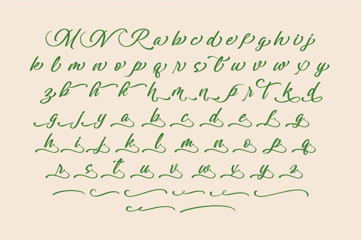 Preview 14 for Greatesa Brought - Bold Calligraphy Font