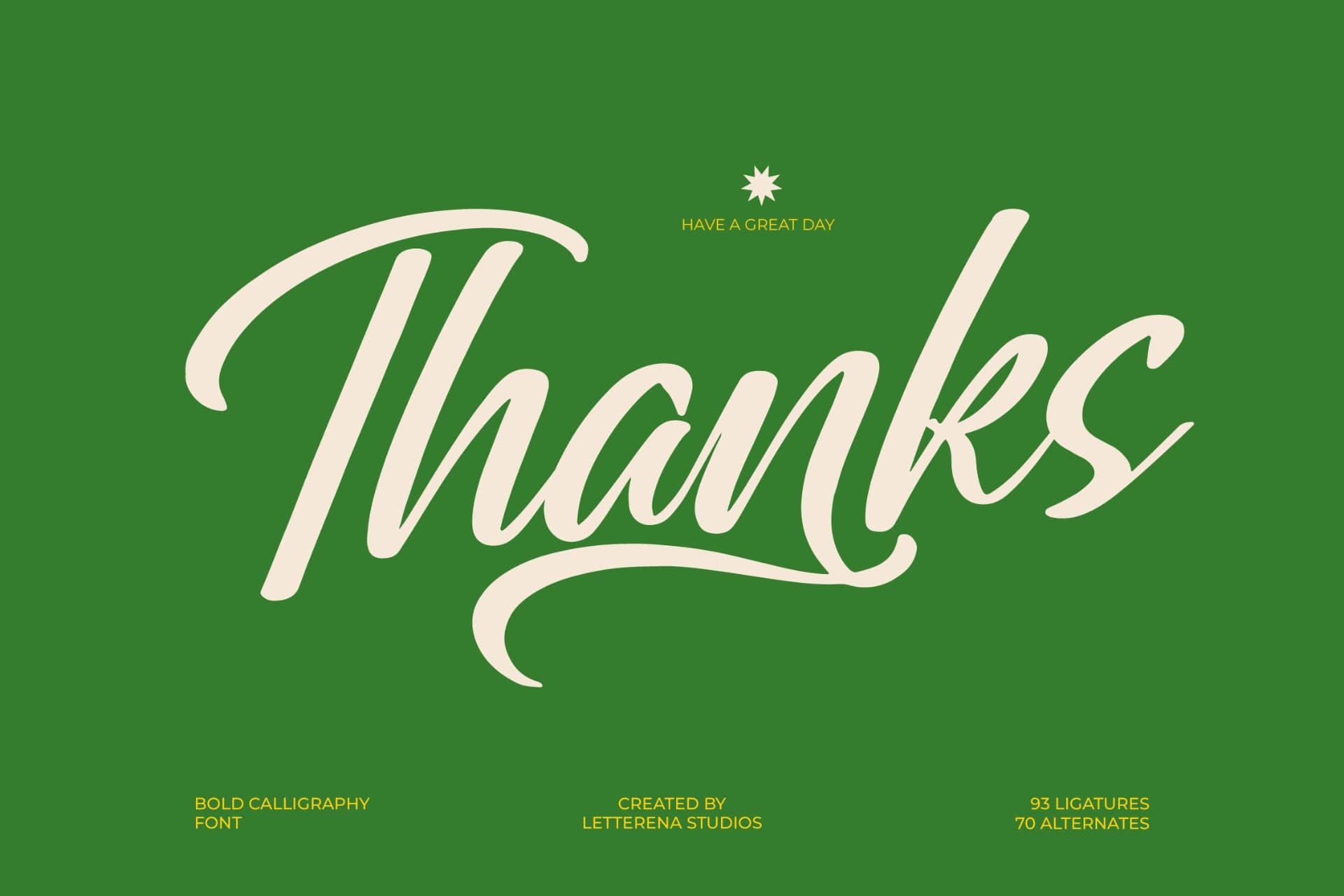 Preview 20 for Greatesa Brought - Bold Calligraphy Font