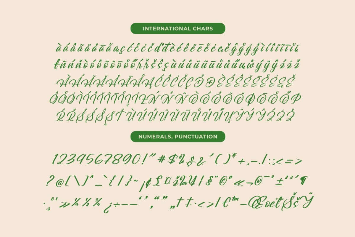 Preview 19 for Greatesa Brought - Bold Calligraphy Font
