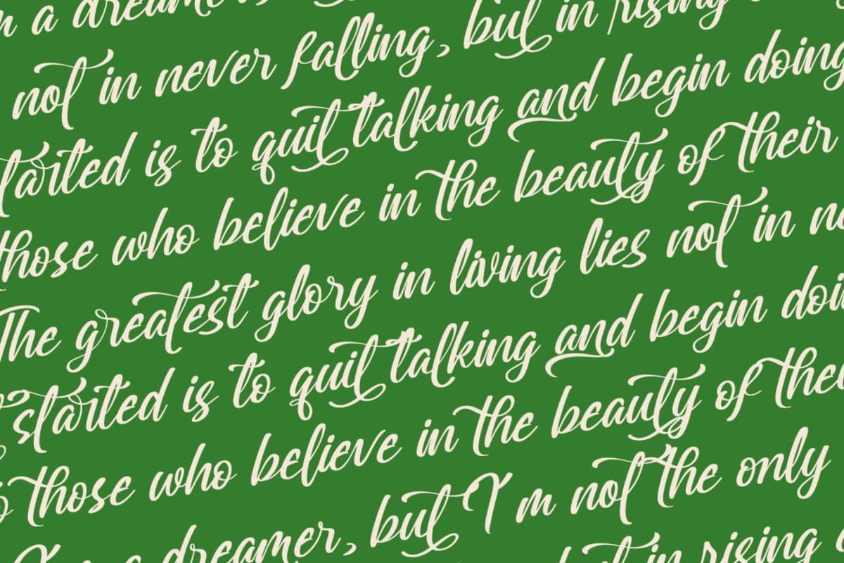 Preview 17 for Greatesa Brought - Bold Calligraphy Font