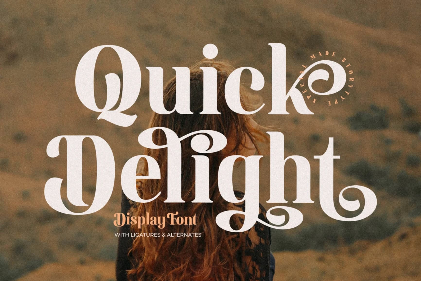 Preview of Quick Delight - Display Font font