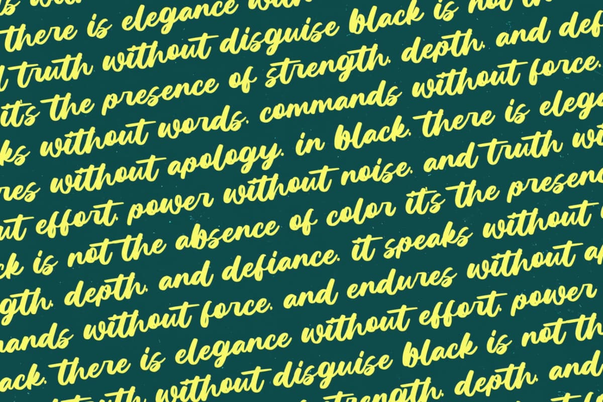 Factun Blacki - Bold Calligraphy Font font preview 12