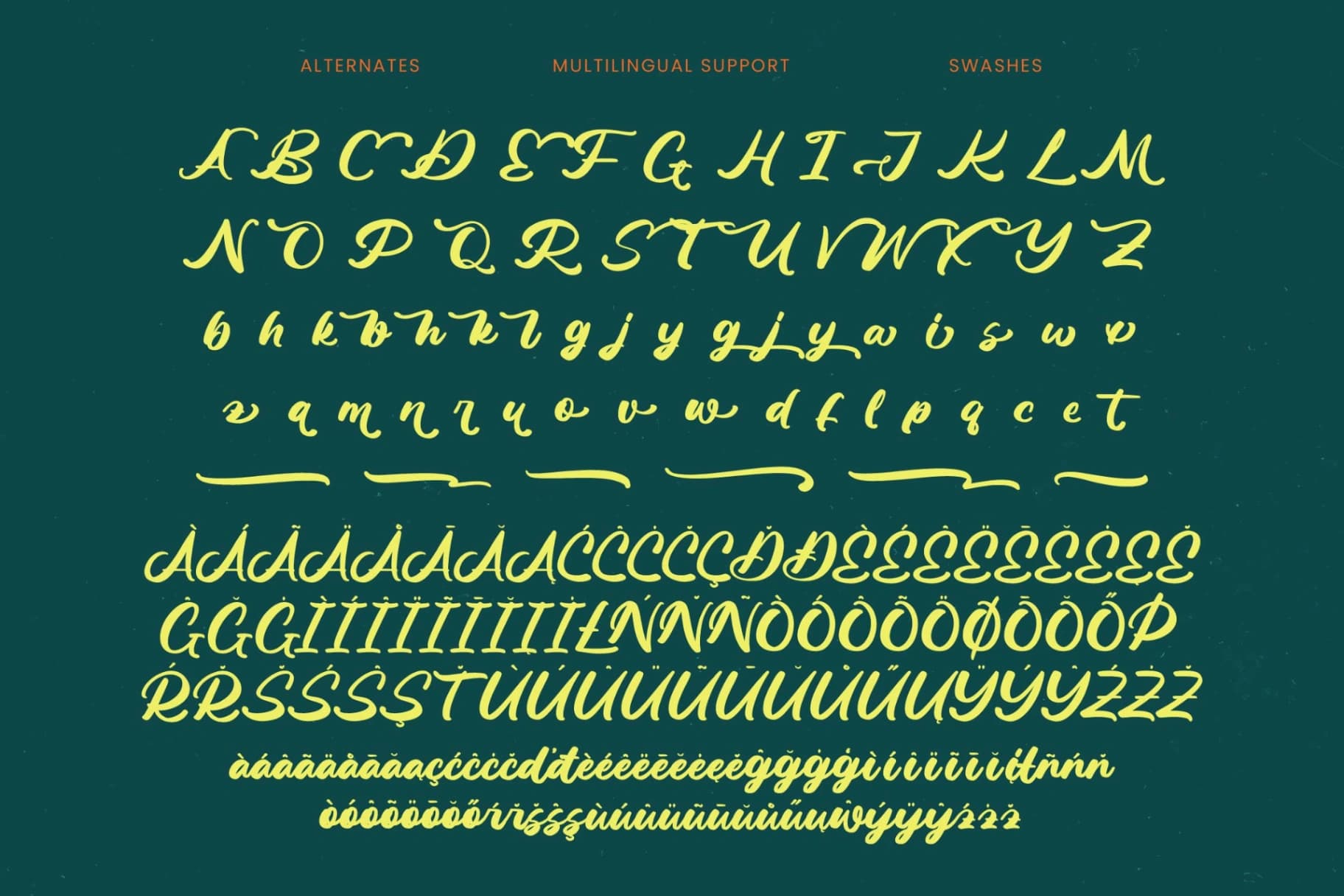 Preview 19 for Factun Blacki - Bold Calligraphy Font