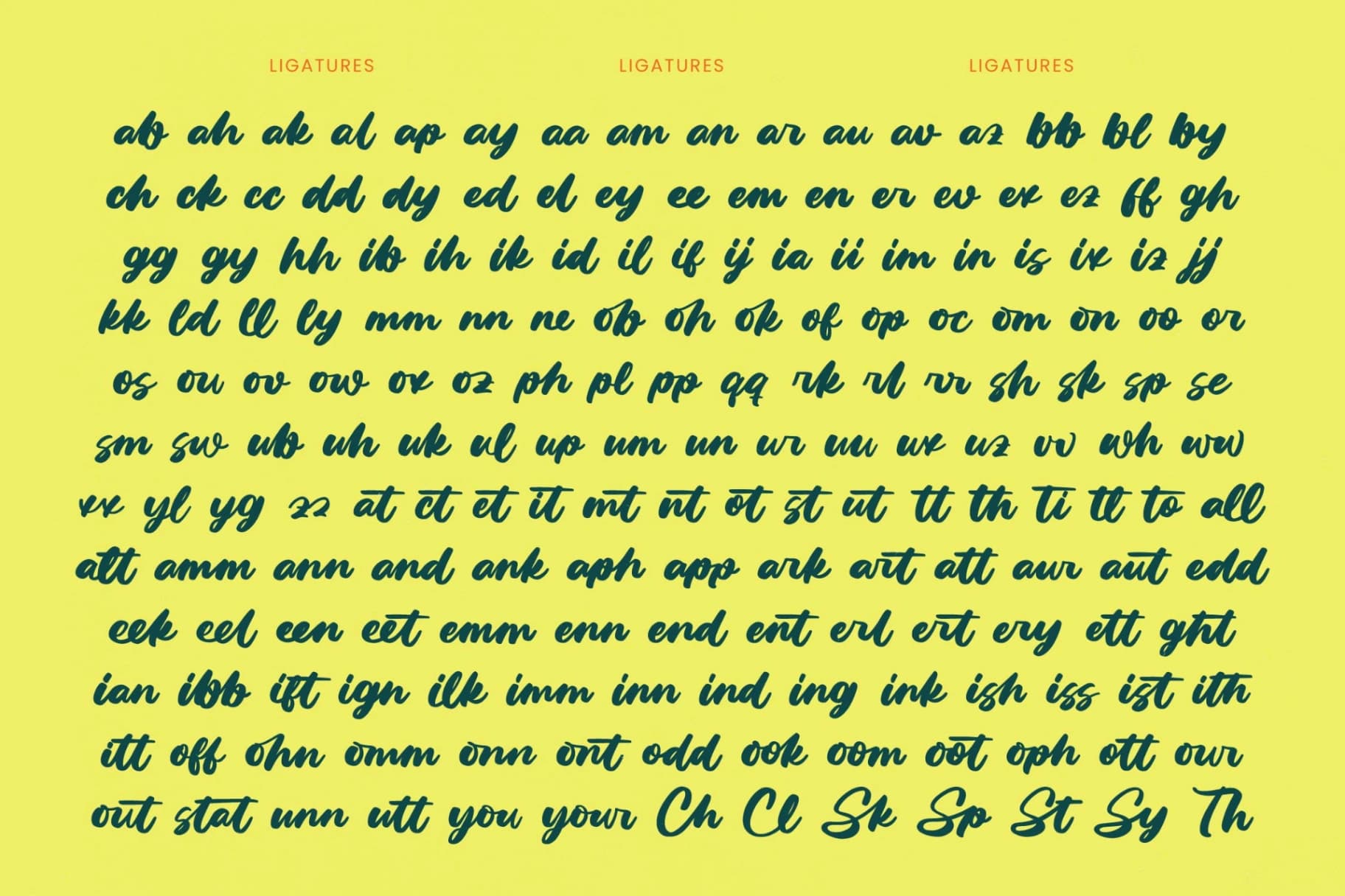 Preview 18 for Factun Blacki - Bold Calligraphy Font
