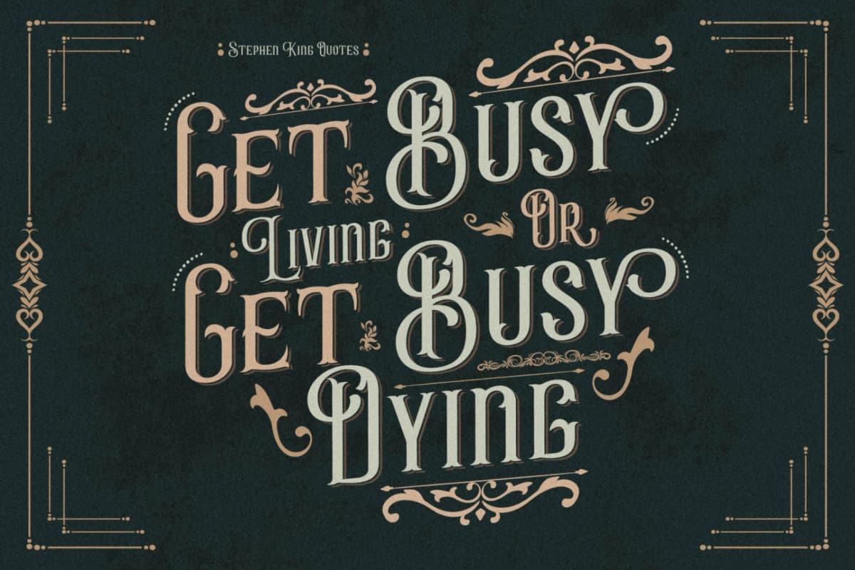Hercules - Victorian Typeface Font font preview 3