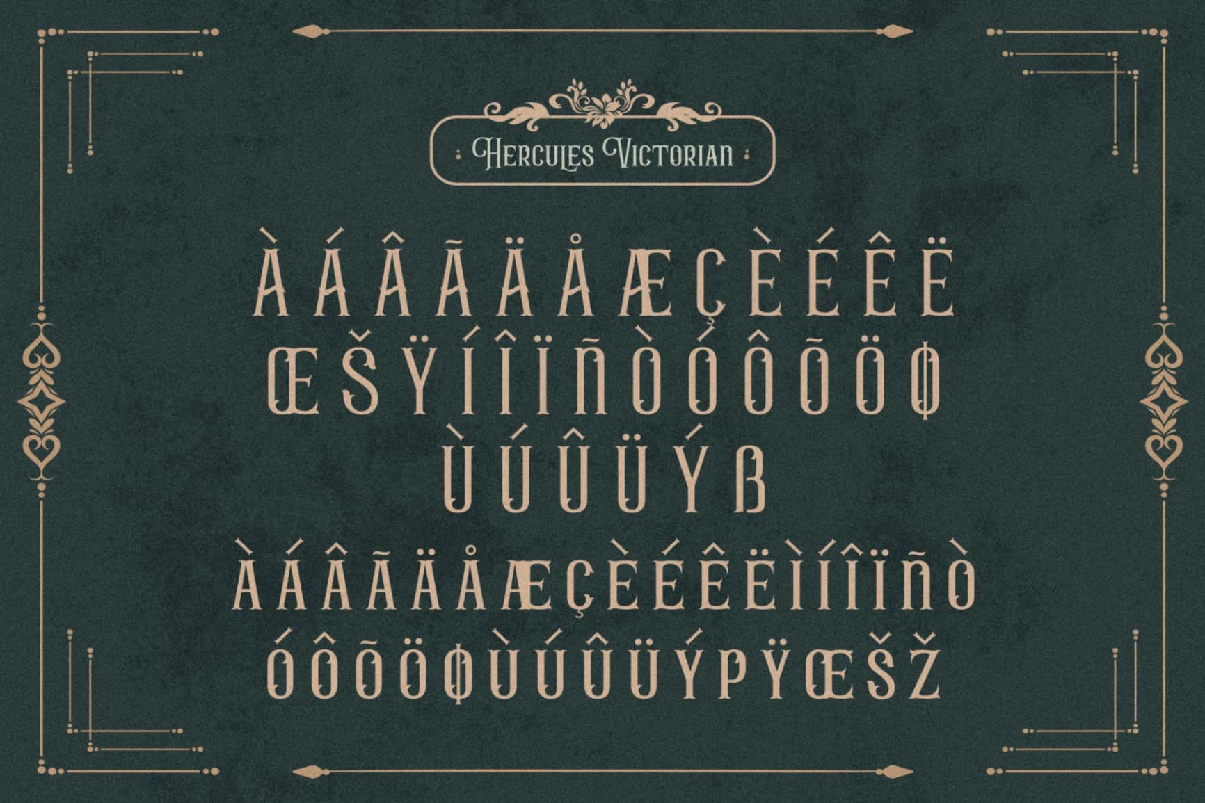 Preview 14 for Hercules - Victorian Typeface Font