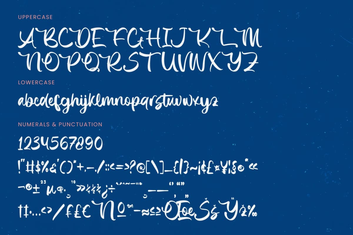 Imagine Sunday - Bold Handwritten Font font preview 15