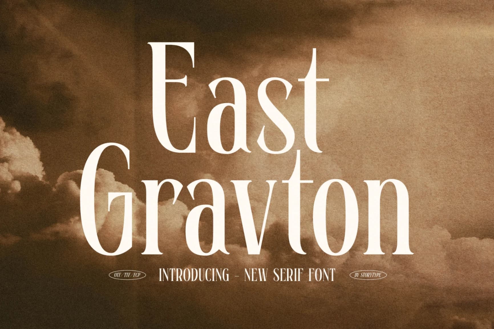 Preview of East Gravton - New Serif Font font