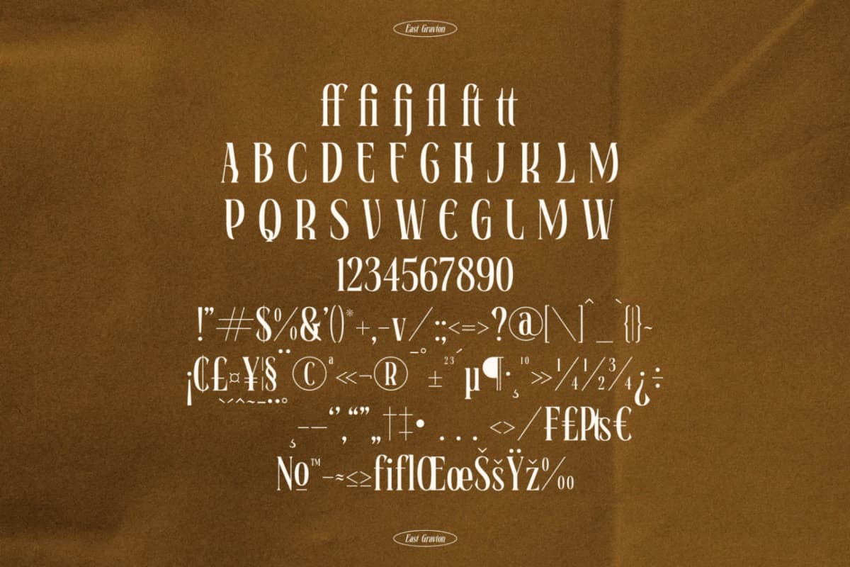Preview 14 for East Gravton - New Serif Font