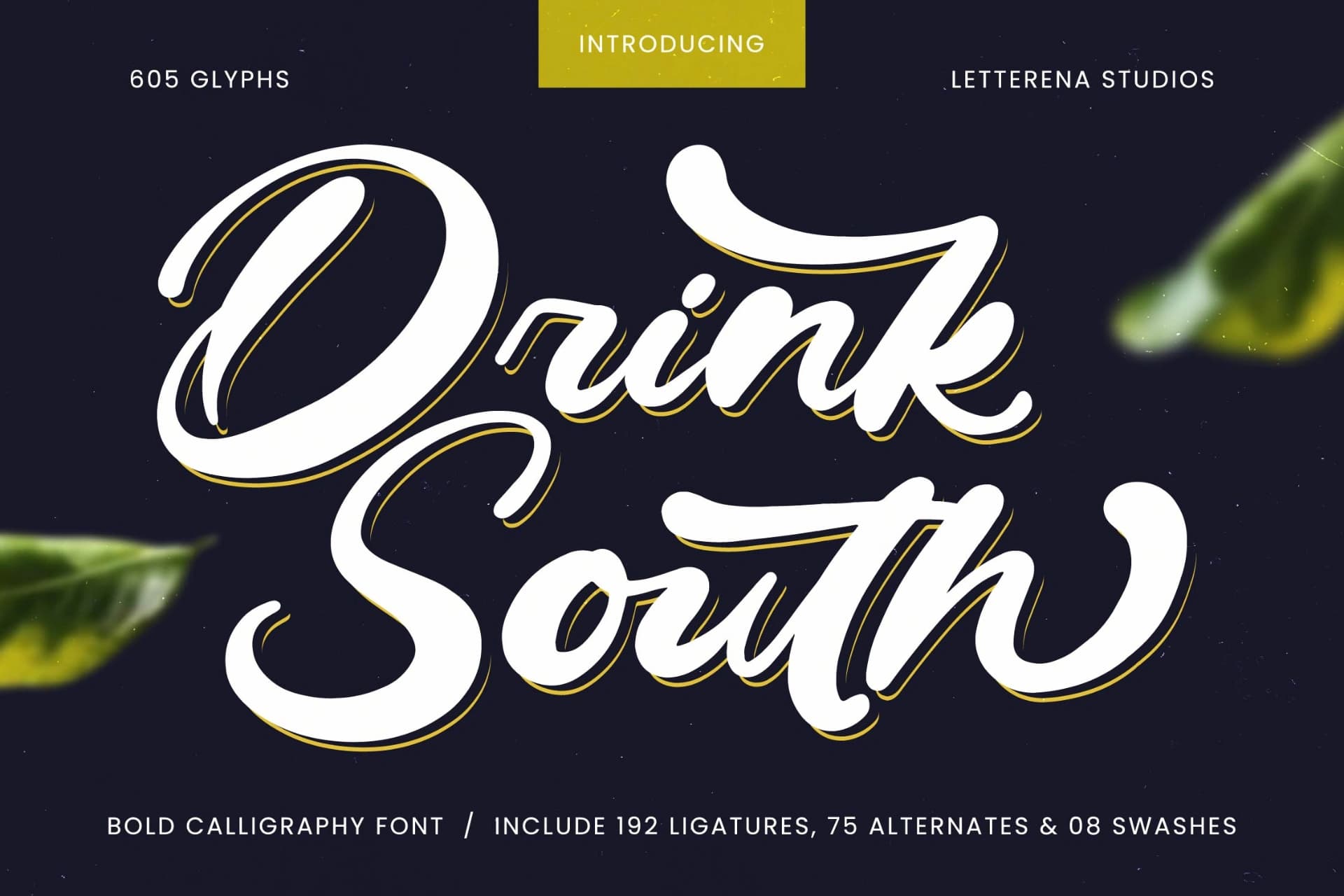 Preview of Drink South - Bold Calligraphy Font font