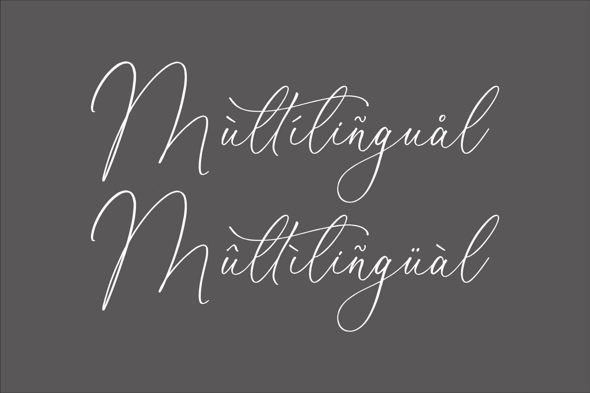 Preview 12 for Beatrice Clorophil - Chic Calligraphy Font
