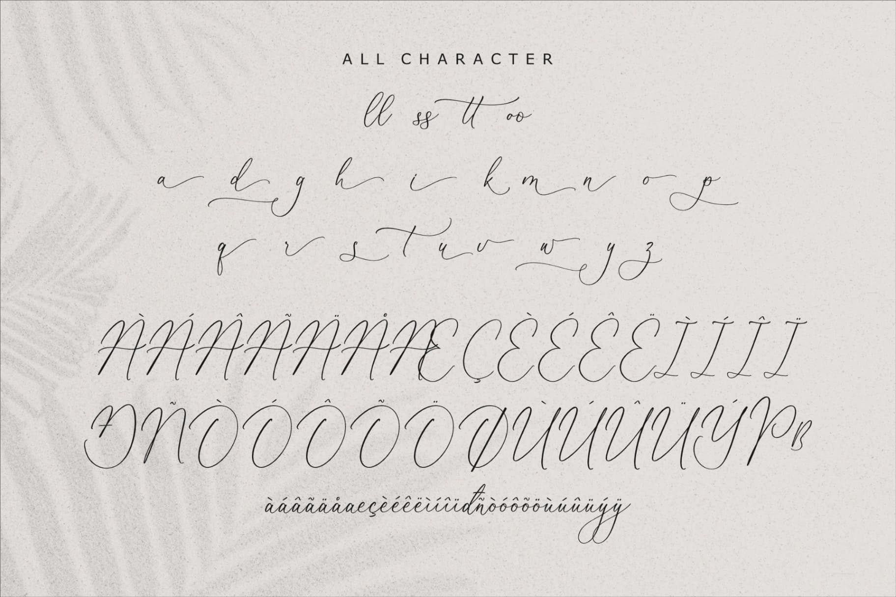 Preview 14 for Beatrice Clorophil - Chic Calligraphy Font