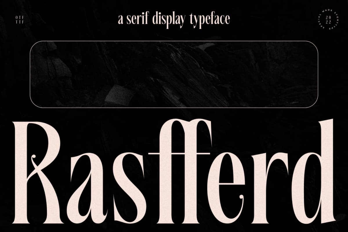 Preview 1 for Rasfferd - Serif Display Typeface