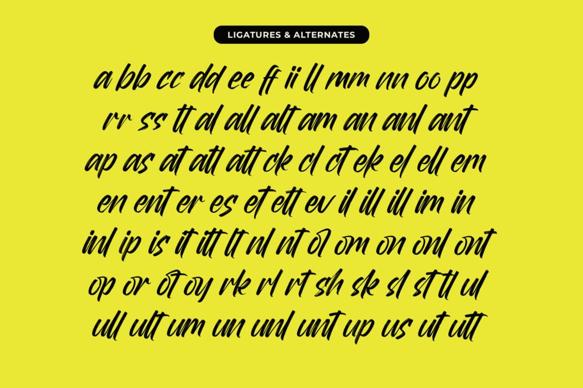 Mirage Factory - Bold Brush Font font preview 18