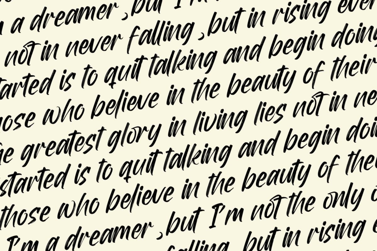 Mirage Factory - Bold Brush Font font preview 17