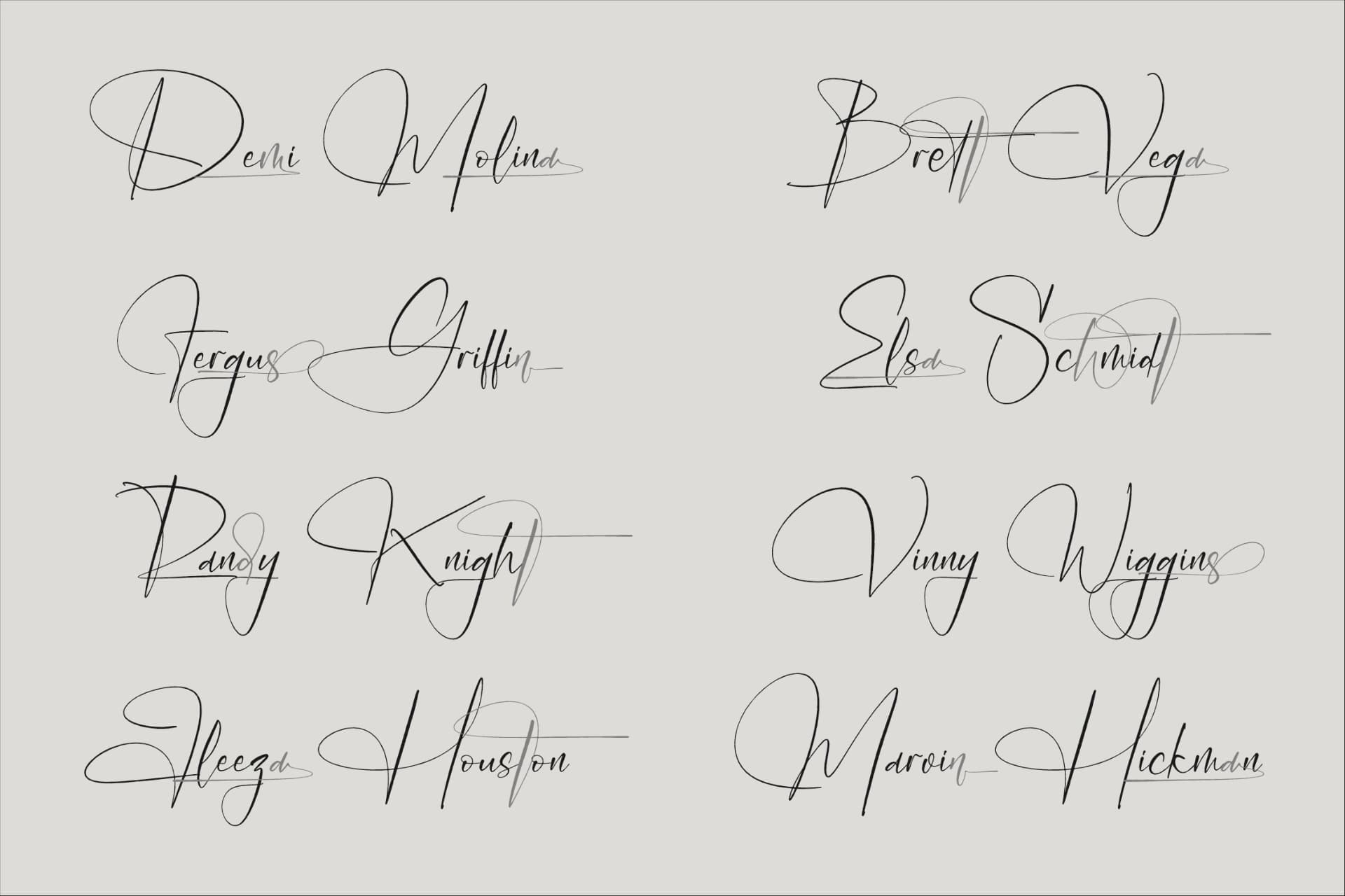 Preview 12 for Molahesta - Realistic Signature Font